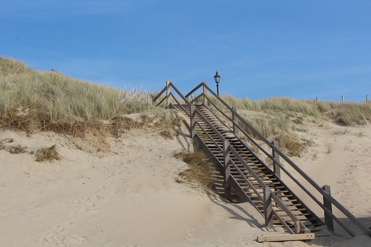 stairs dune sand free photo