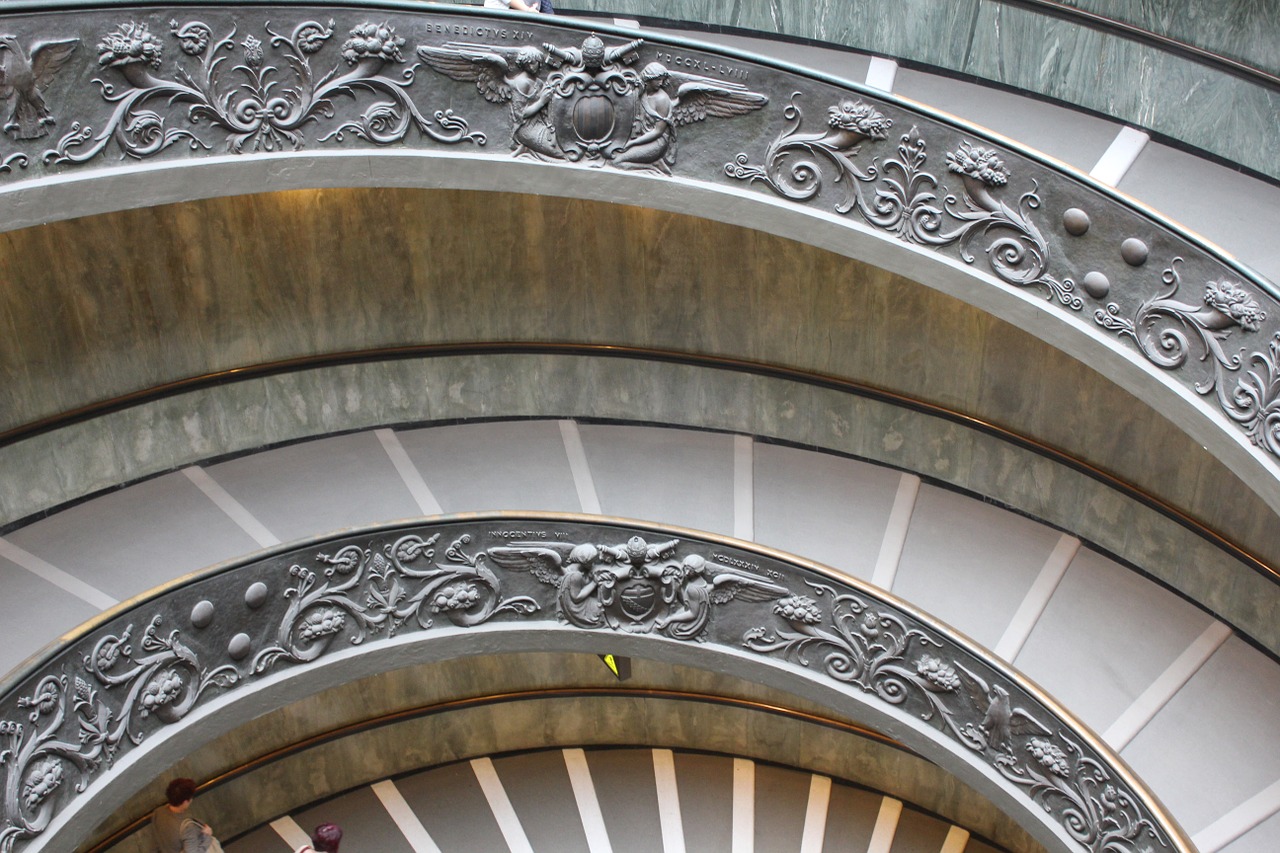 stairs relief vatican free photo