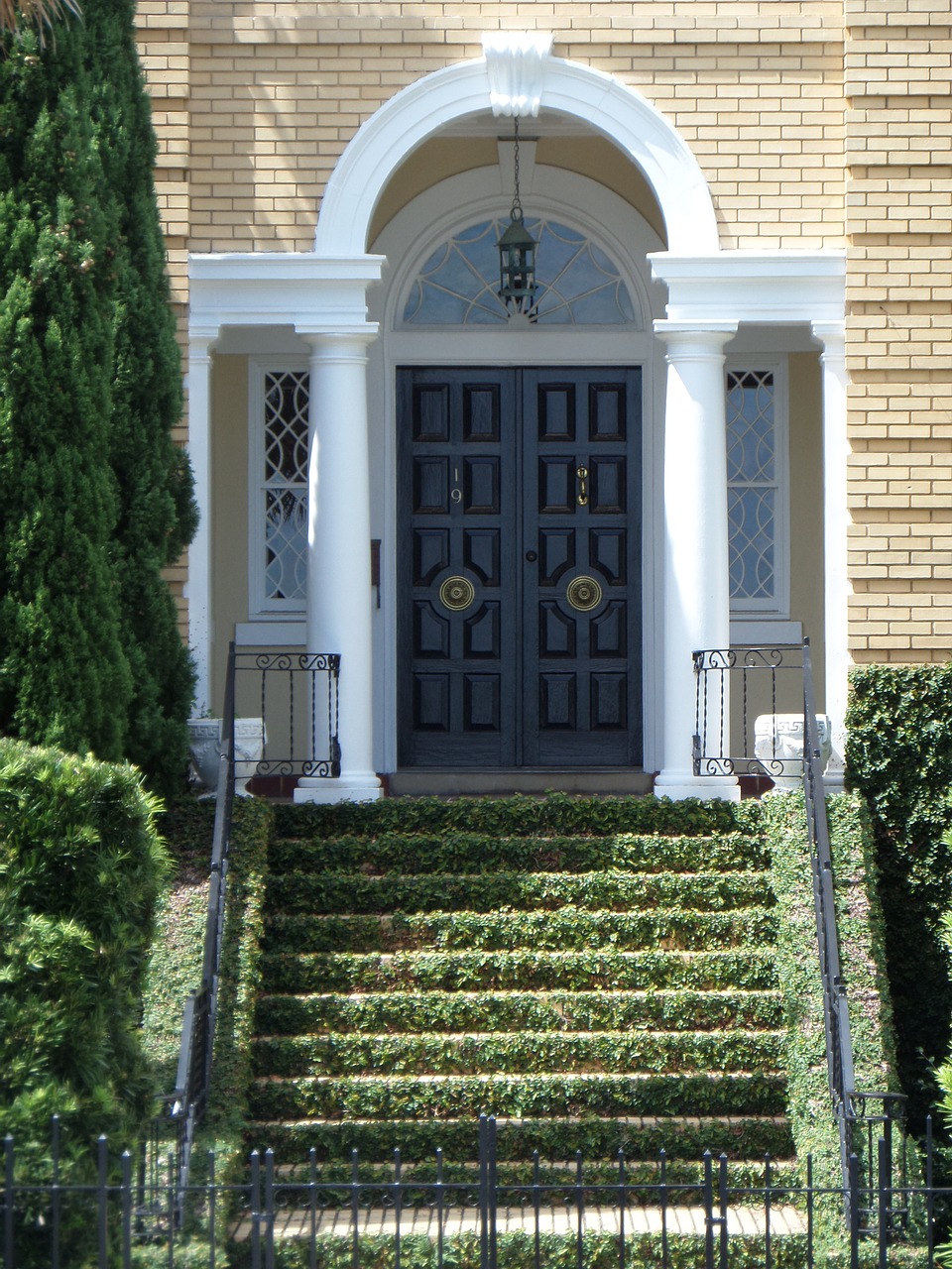 stairs door house free photo