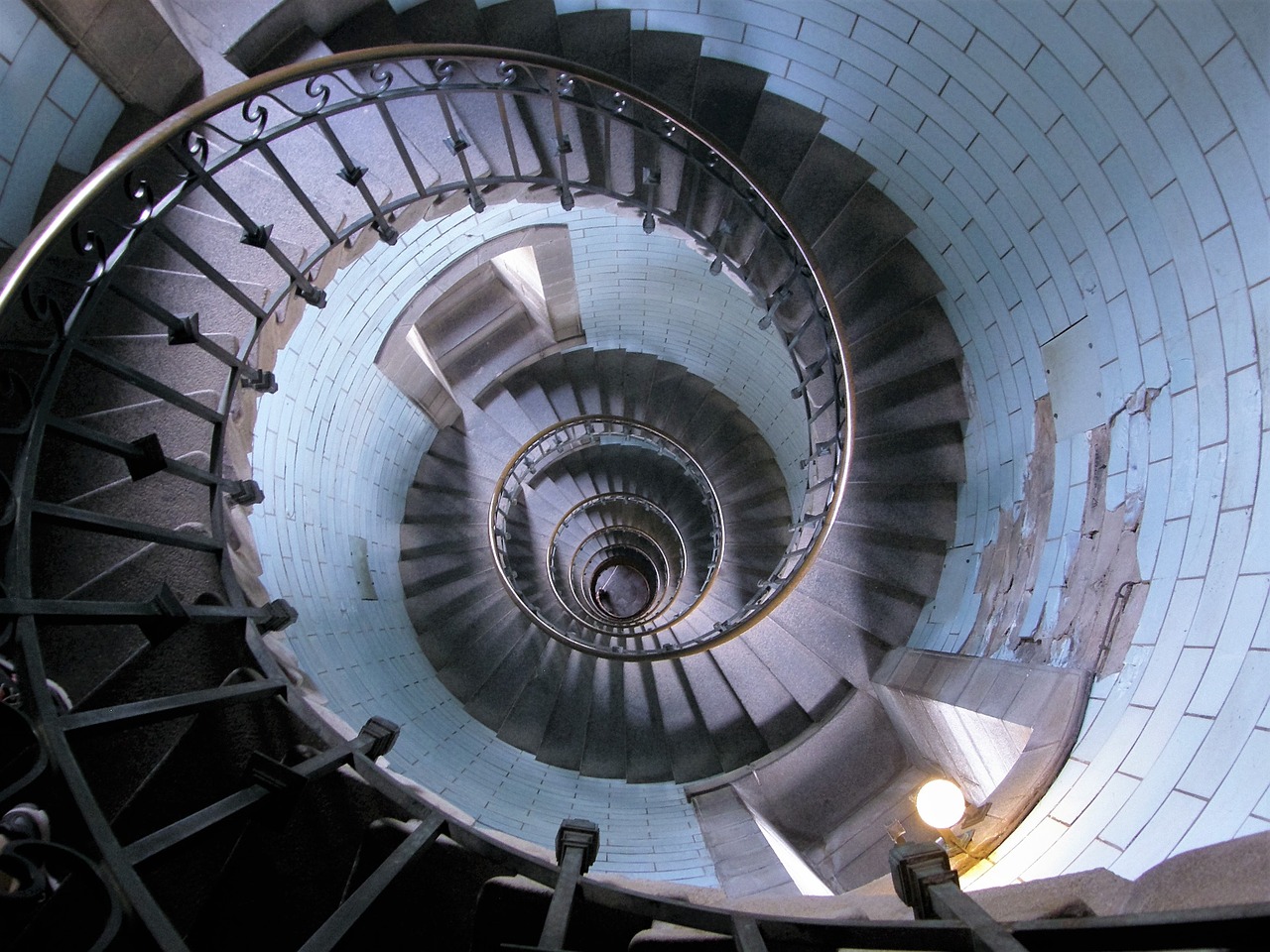 stairs lighthouse spiral staircase free photo