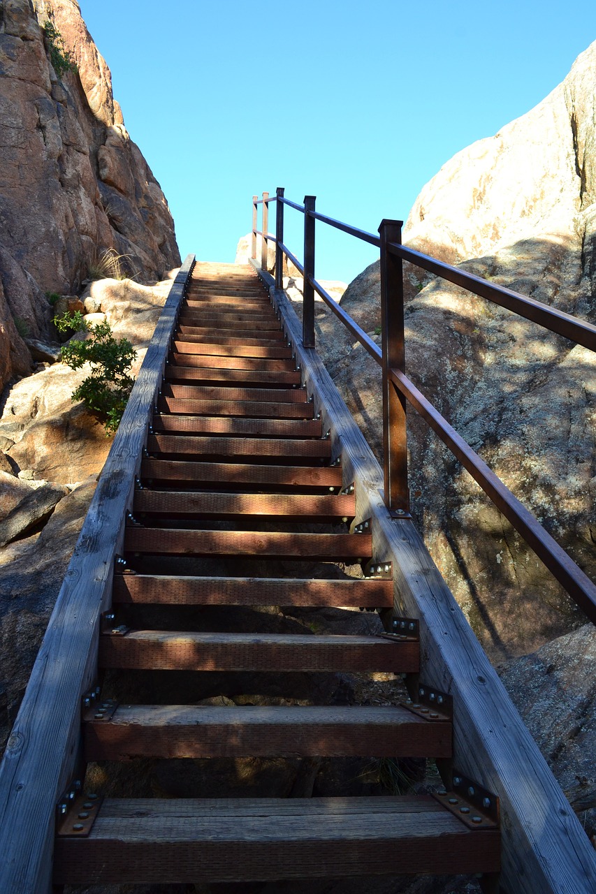 stairs staircase rustic free photo