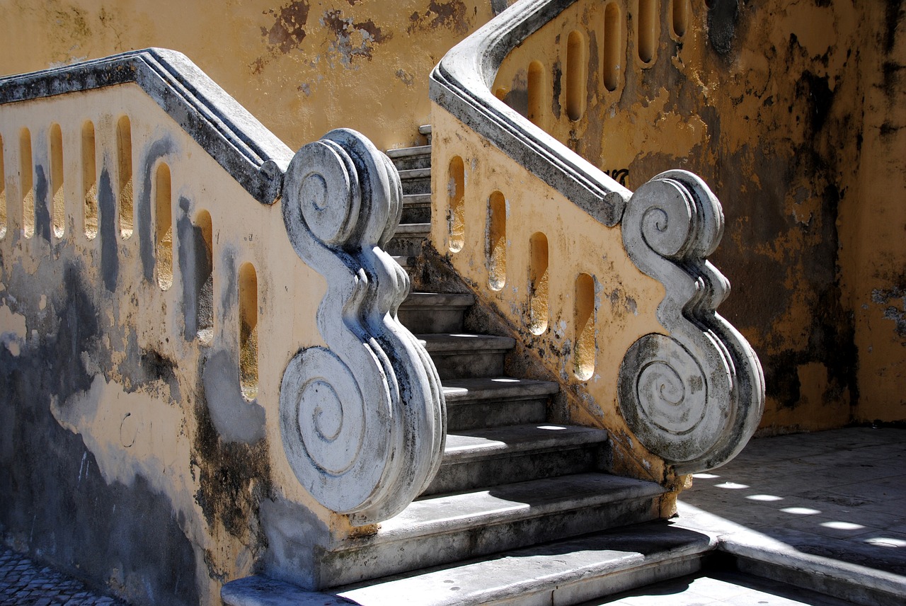 stairs baroque south of france free photo