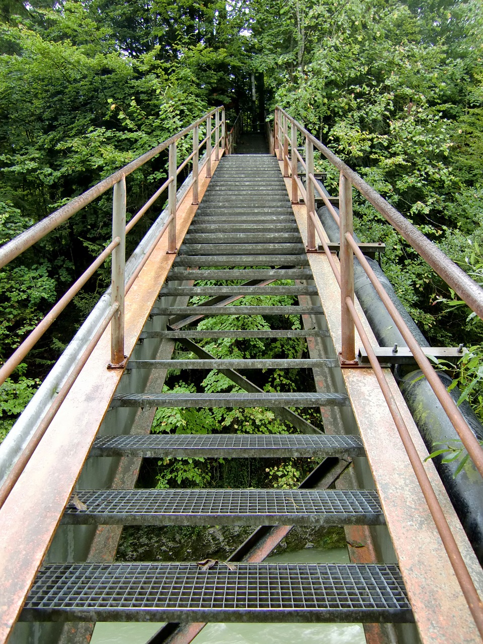 stairs iron staircase grid free photo