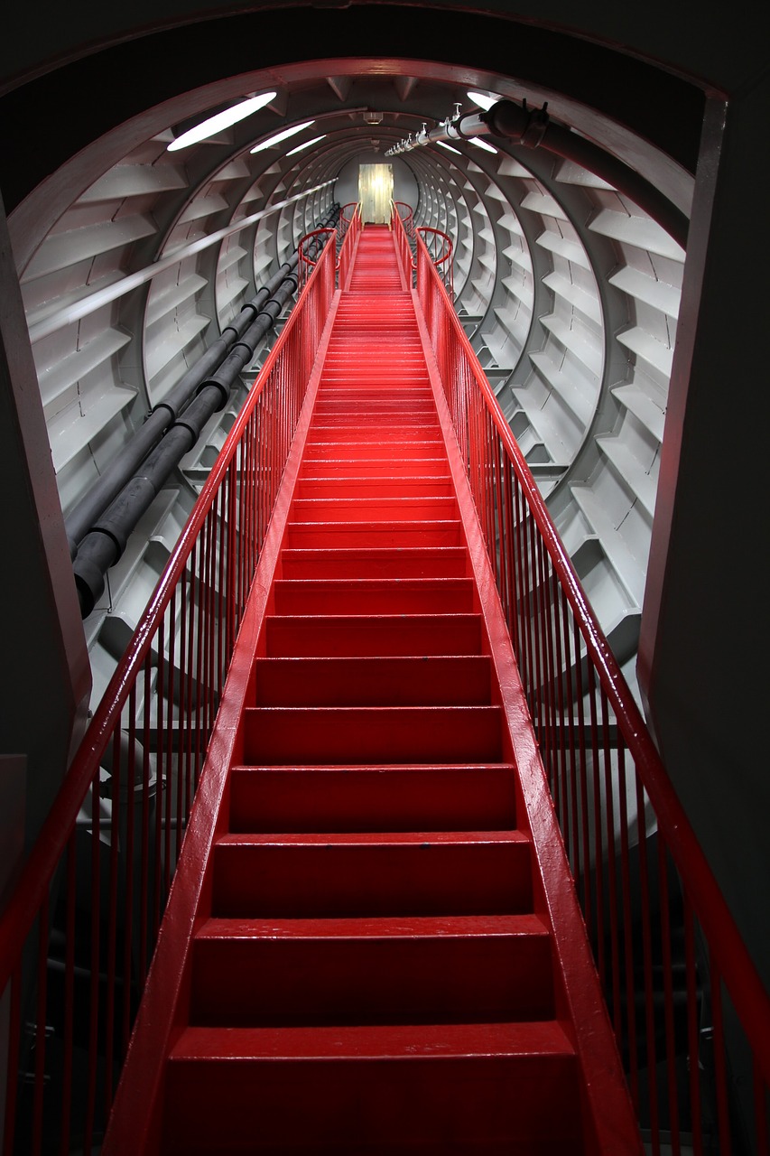 stairs atomium brussels free photo