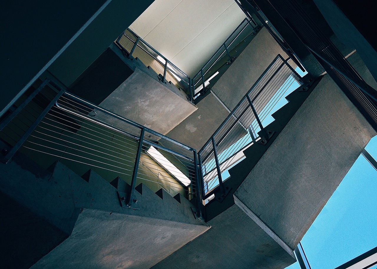 stairs stairwell architecture free photo