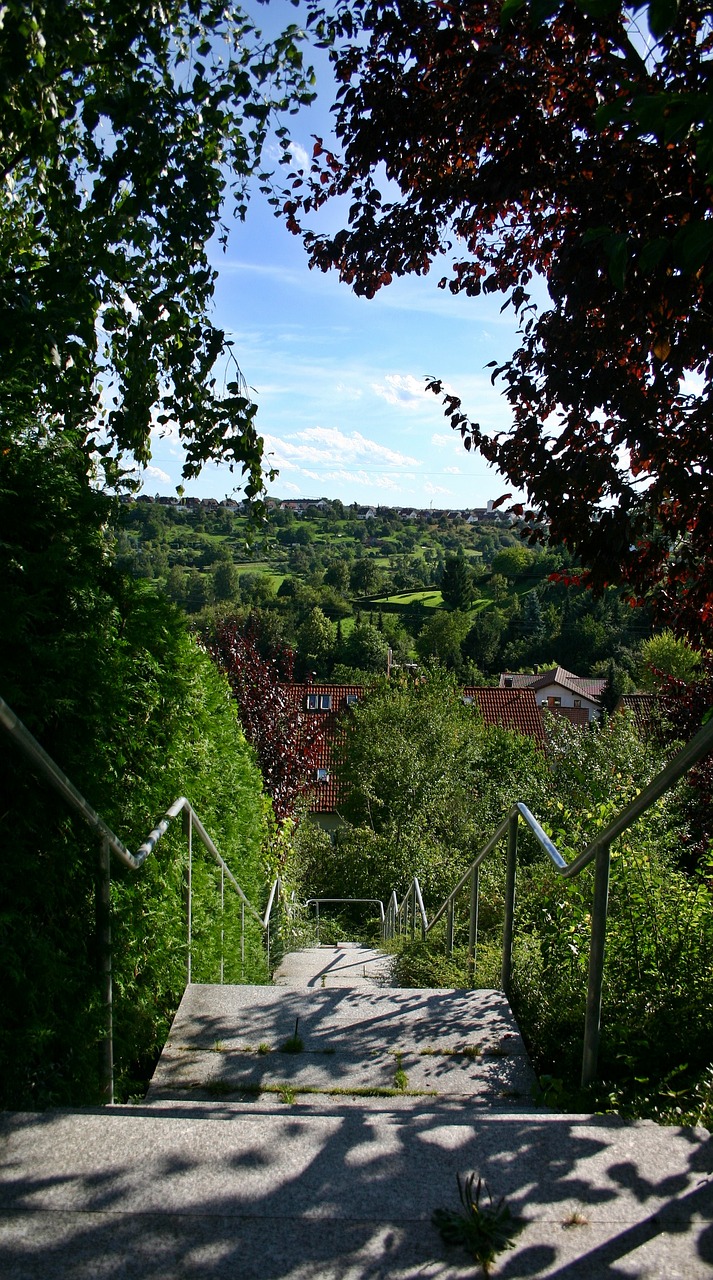 stairs city village free photo