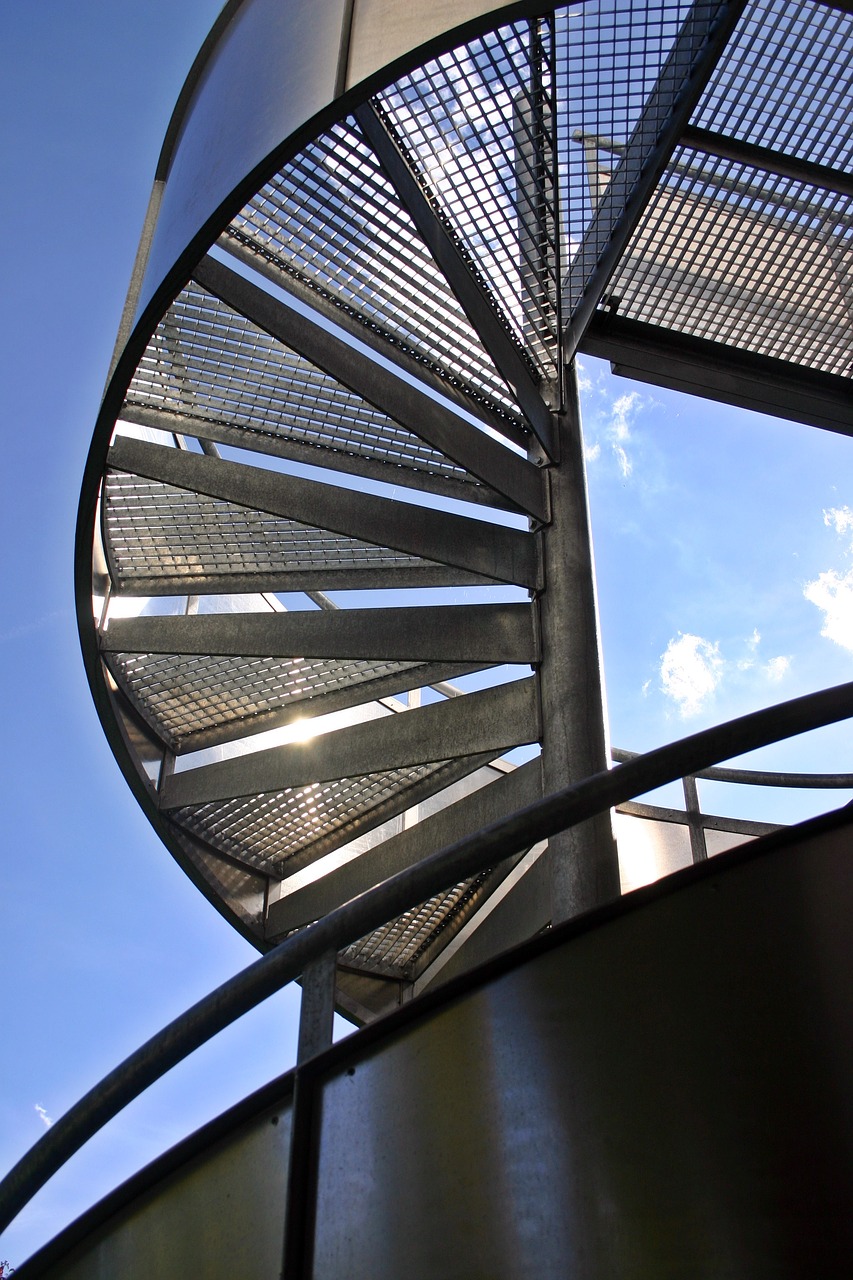 stairs spiral staircase scaffold free photo