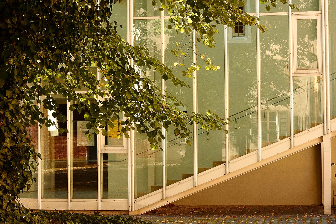 stairs glass architecture free photo