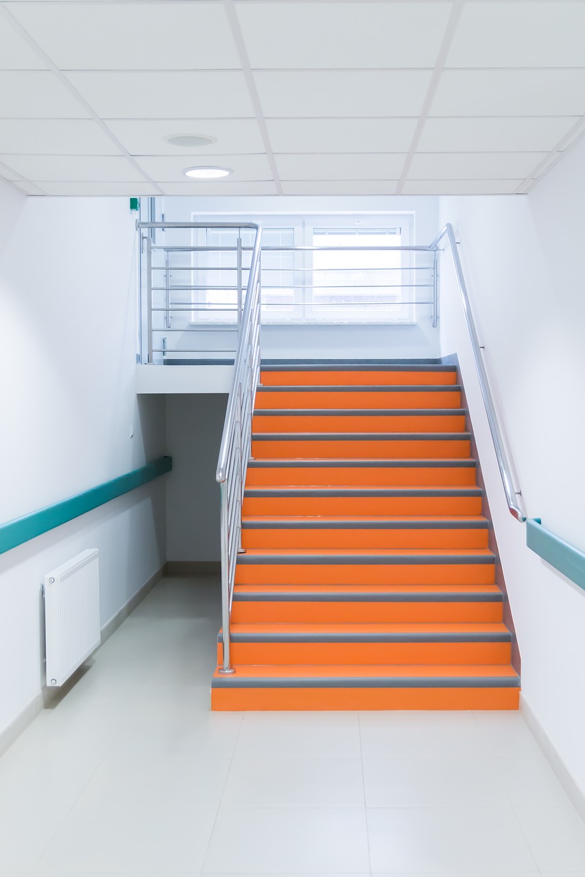 stairs corridor hospital free photo