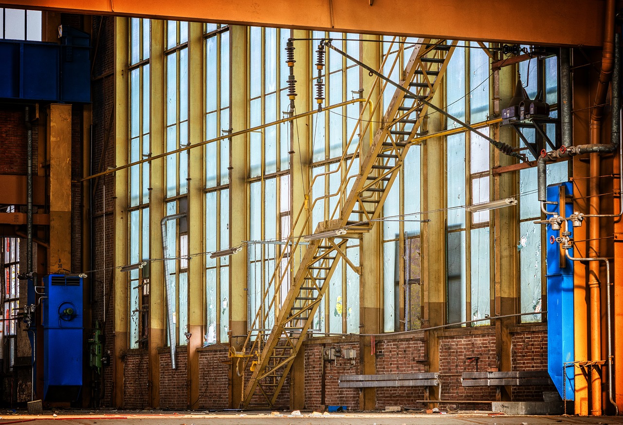 stairs factory lost places free photo