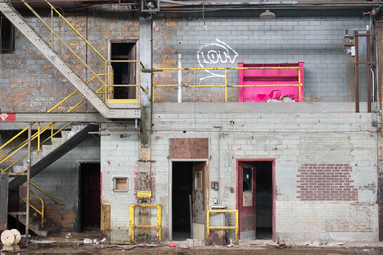 stairs warehouse industrial free photo