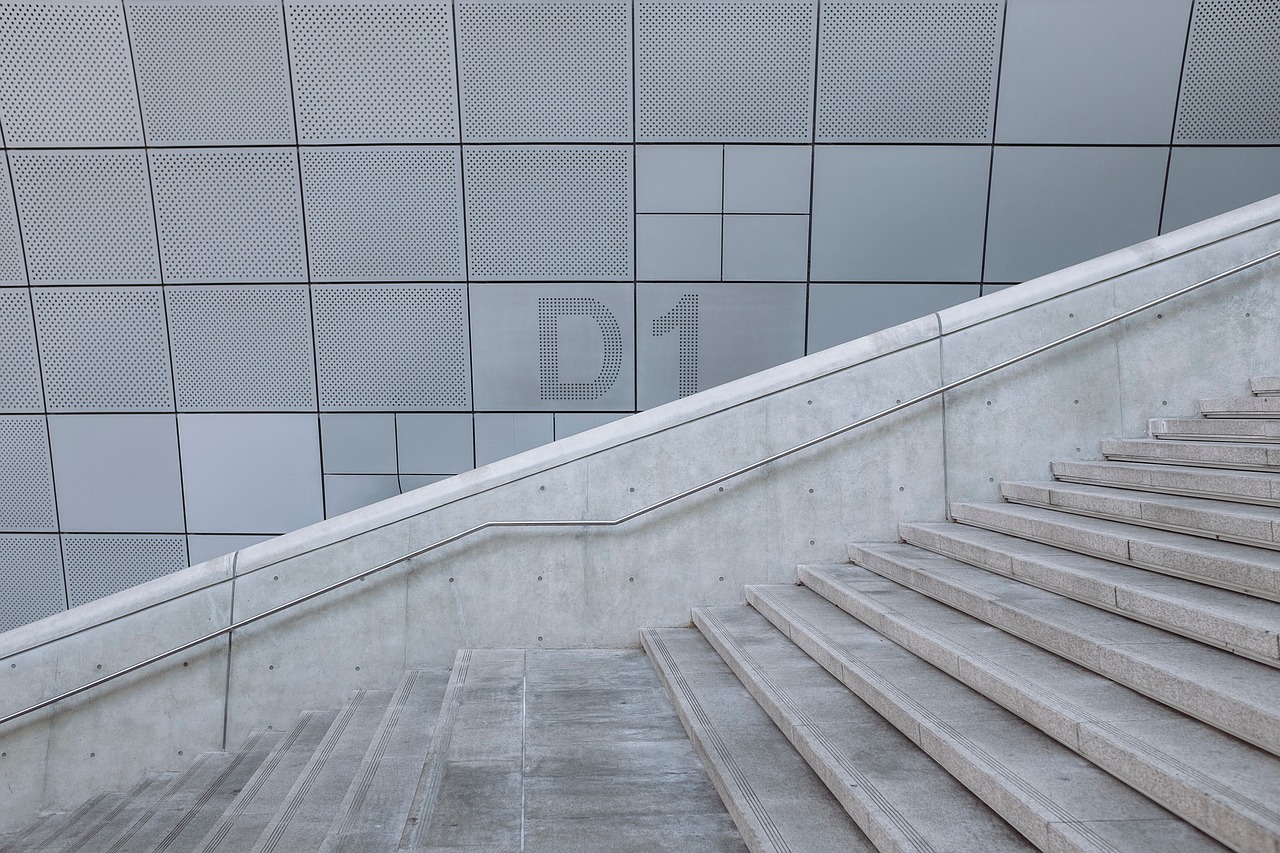 stairs architecture concrete free photo