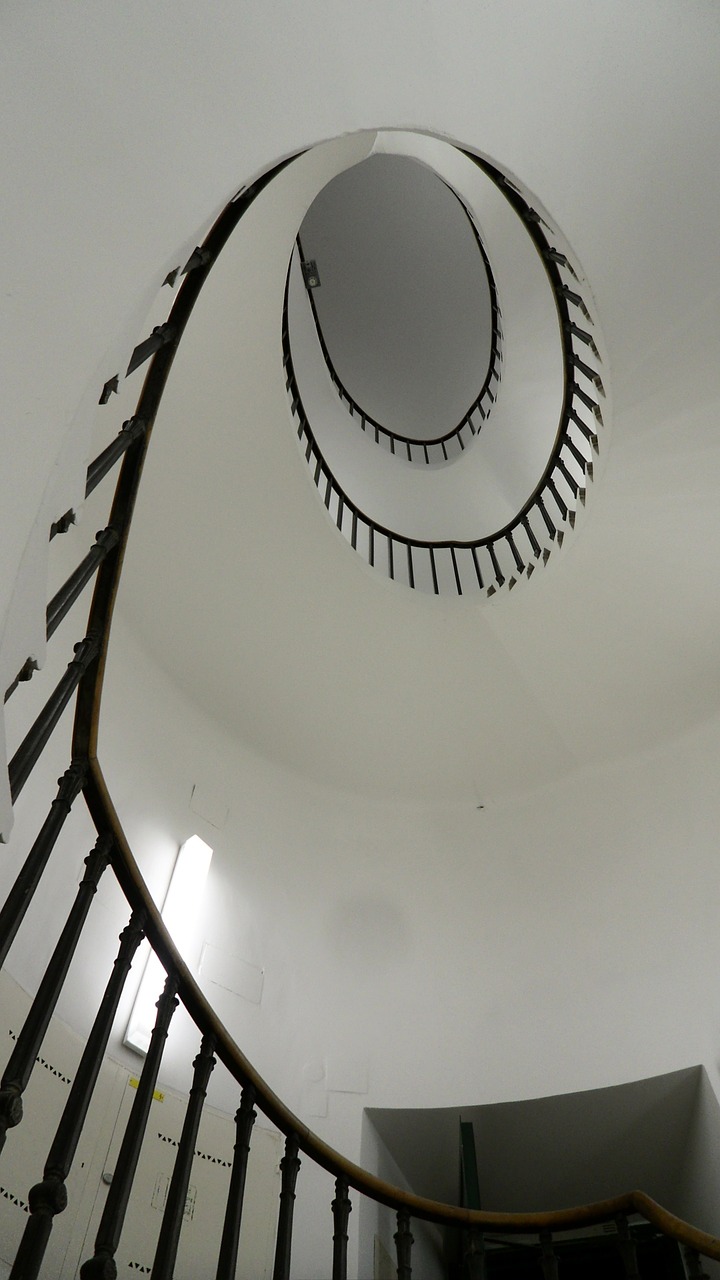 stairs spiral winding stairs free photo
