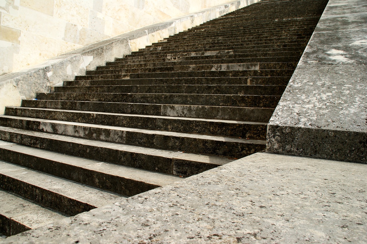 stairs stone upward free photo