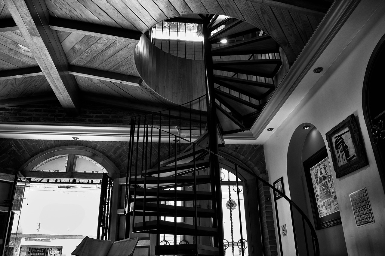 stairs architecture inside free photo
