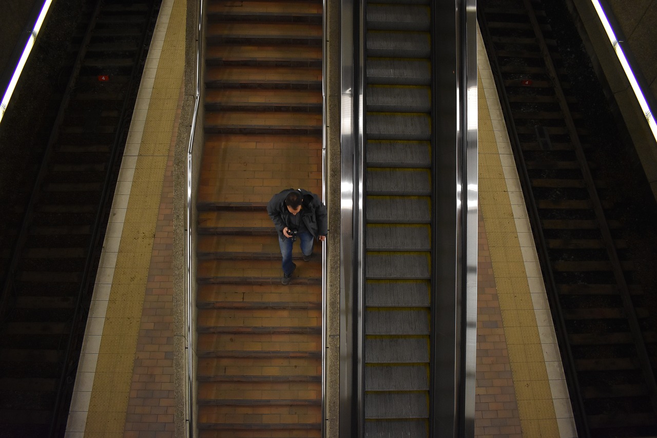 stairs walking metro free photo