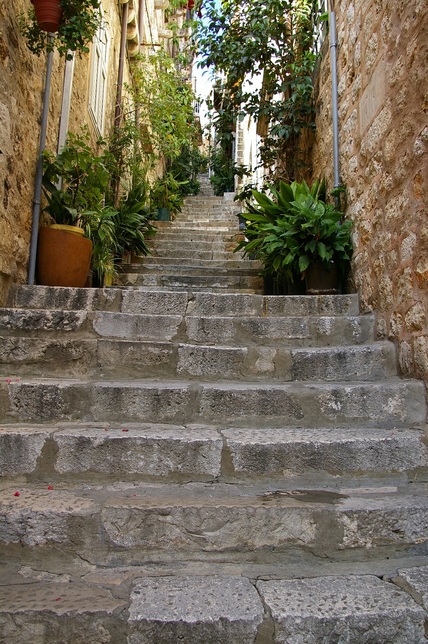 stairs dubrovnik the old town free photo