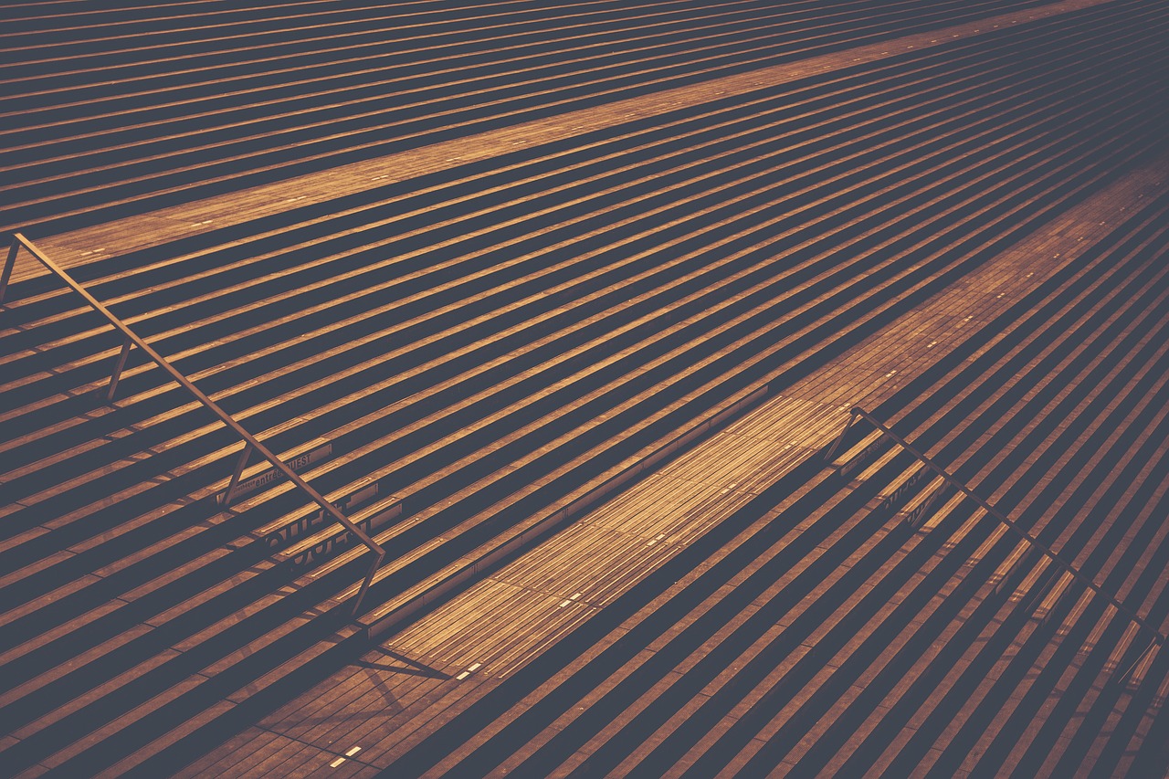 stairs empty bleachers free photo