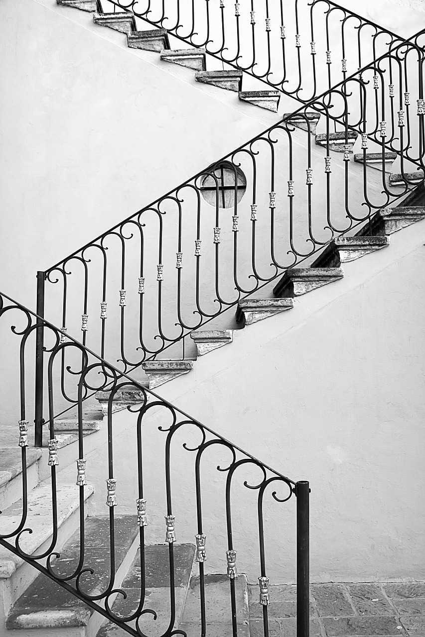 stairs handrail architecture free photo