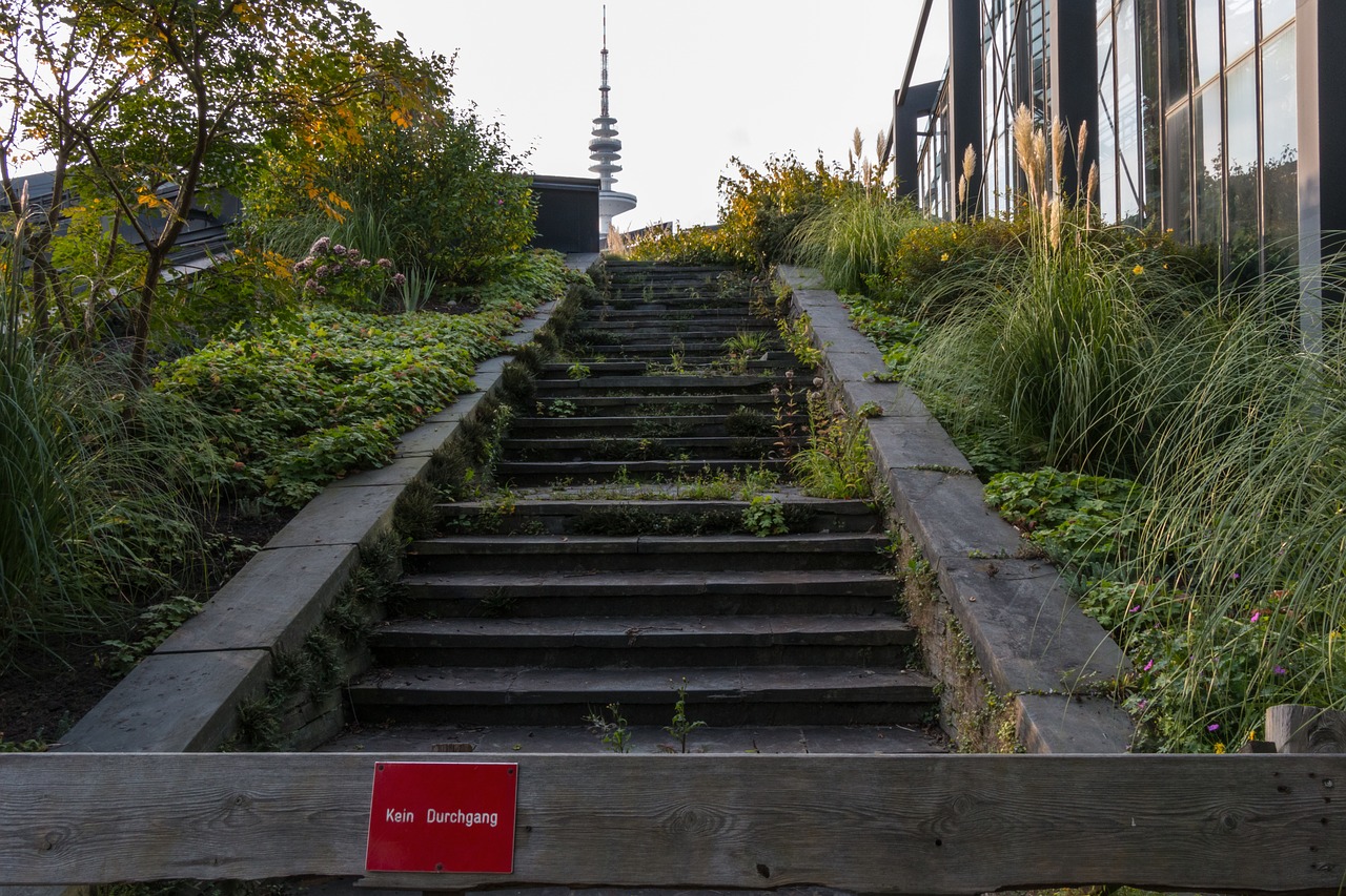 stairs hamburg planned un blomen free photo