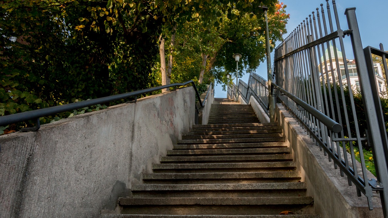 stairs hamburg hanseatic city free photo