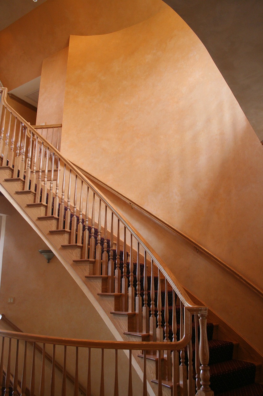 stairs house decoration free photo