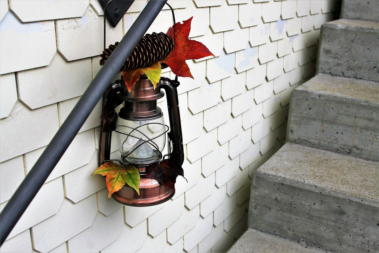stairs replacement lamp copper free photo