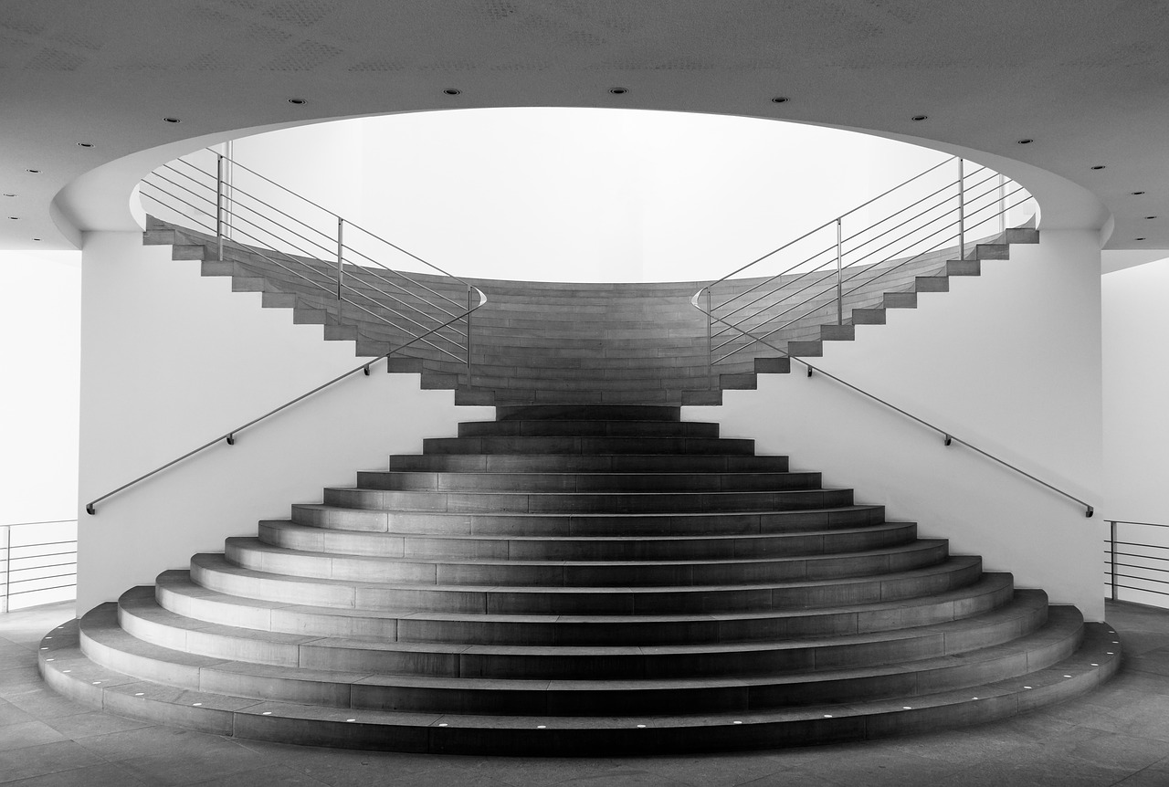 stairs the kunstmuseum bonn museum free photo