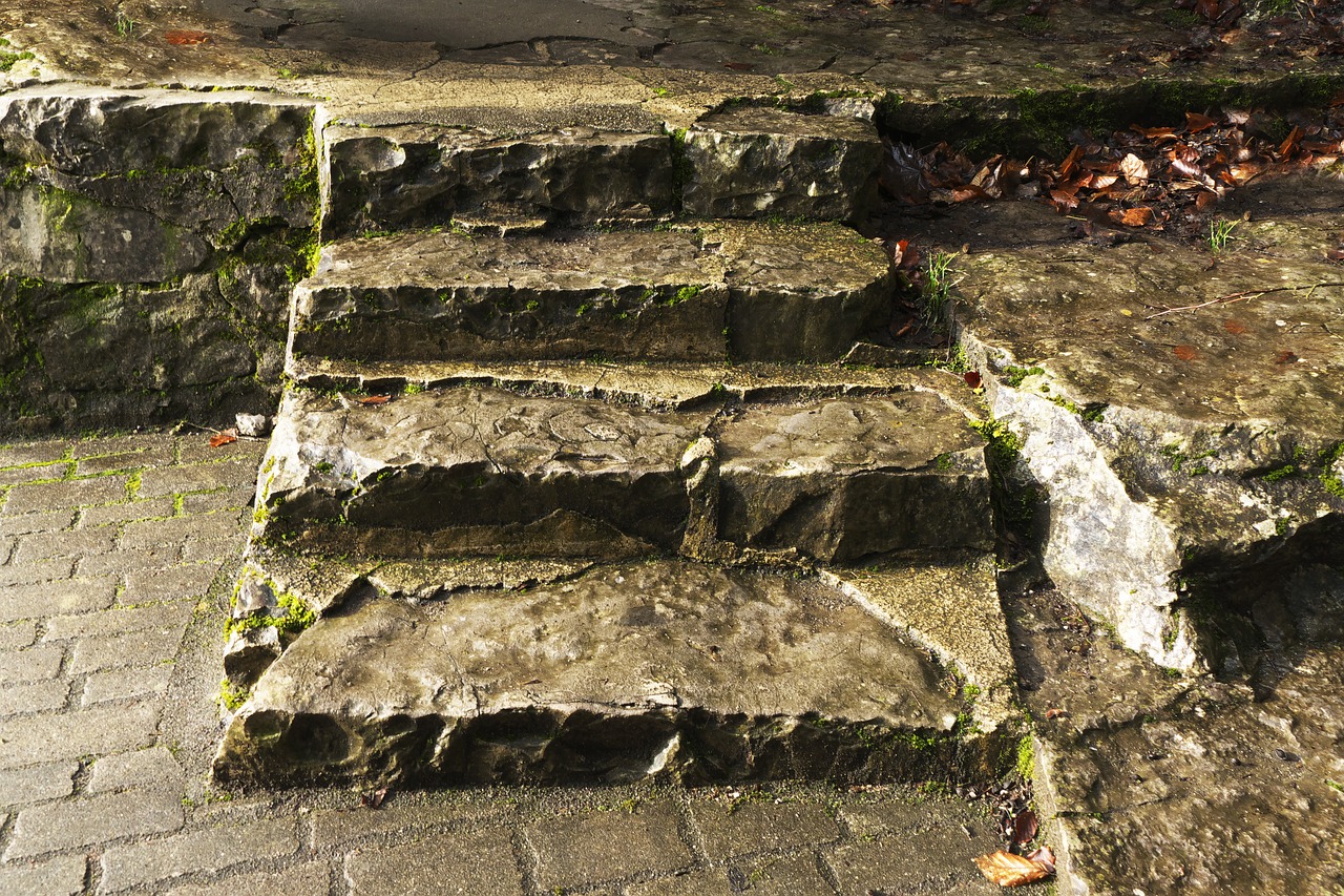 stairs gradually natural stone free photo