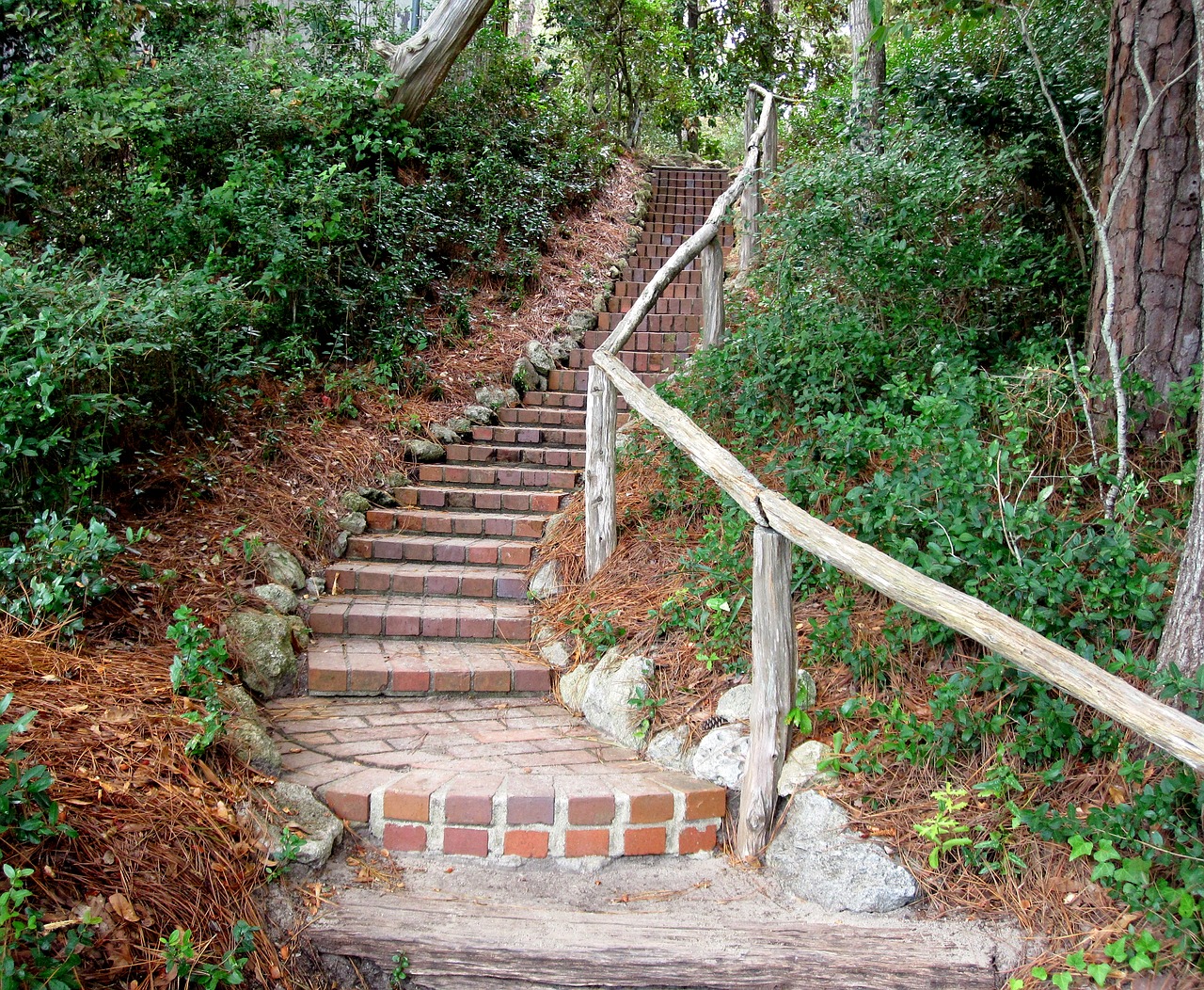 stairs  brick  staircase free photo