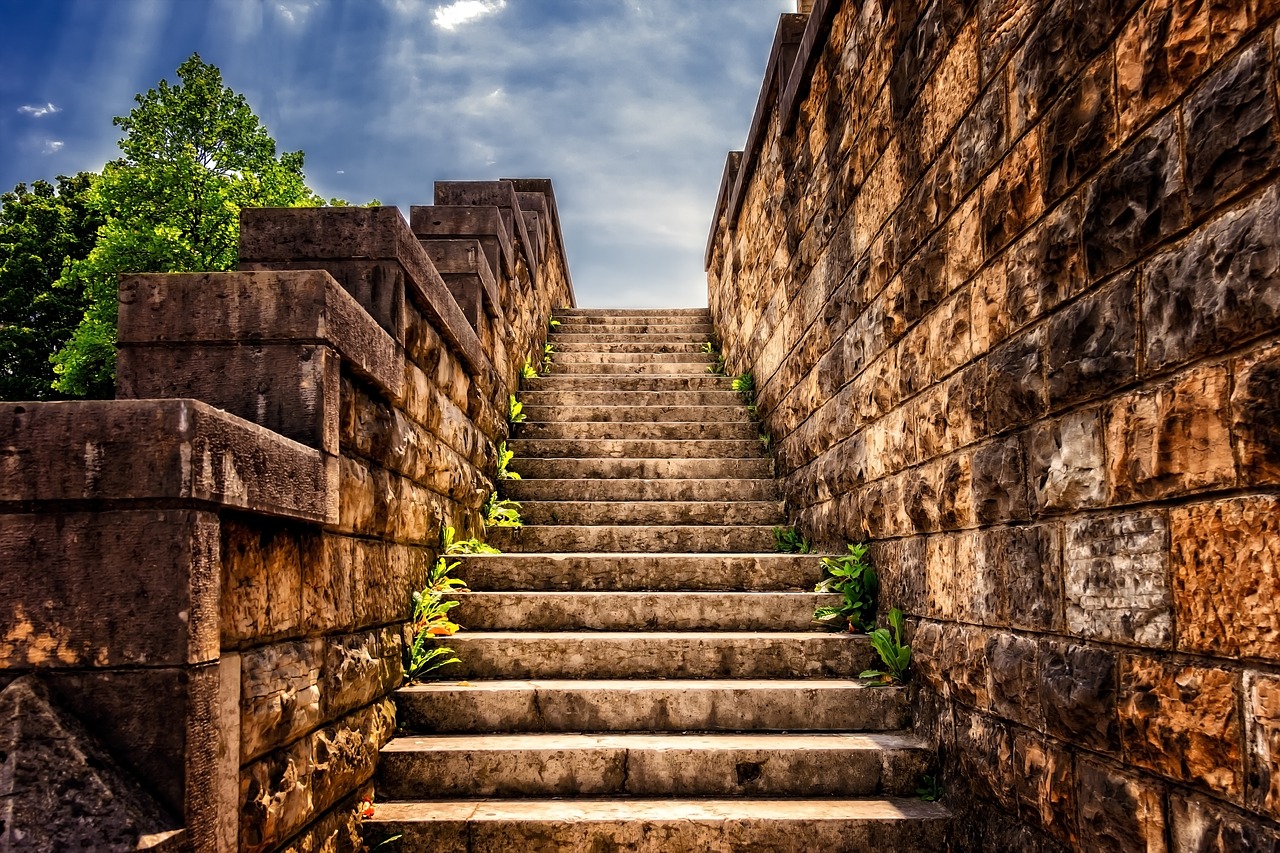 stairs  stone  gradually free photo