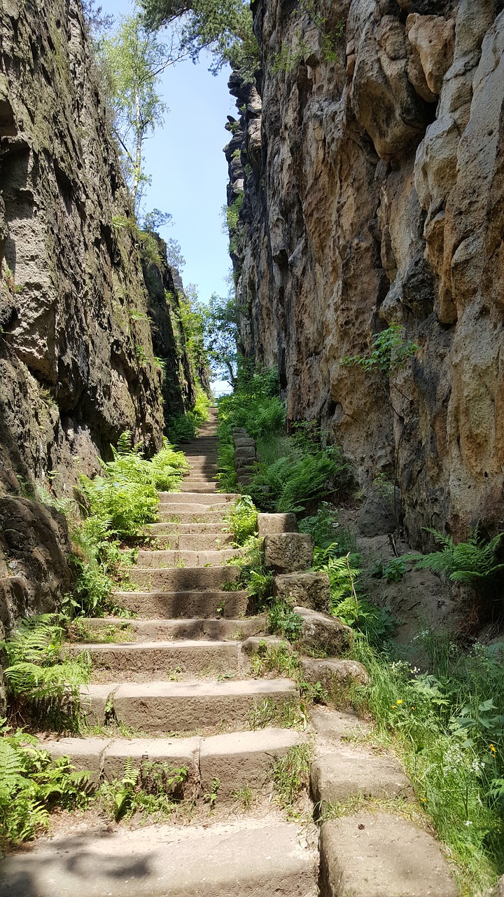 stairs  ascension  rock free photo