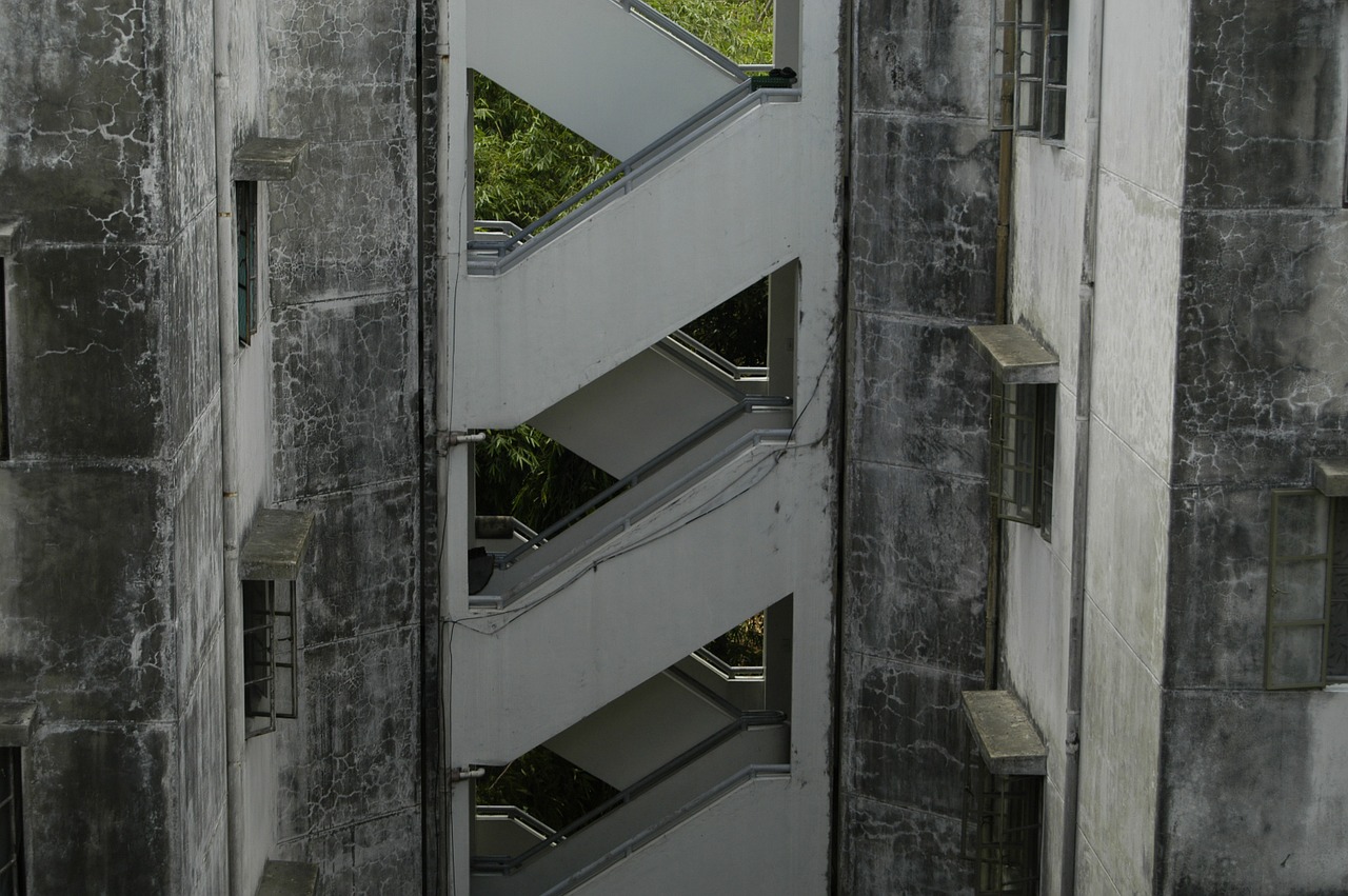 stairs architecture building free photo