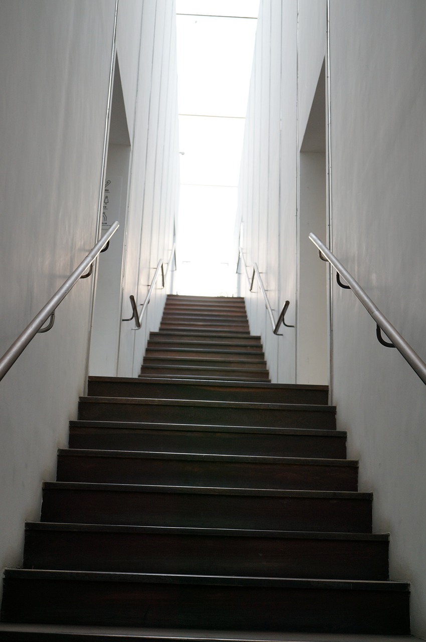 stairs  light  white free photo