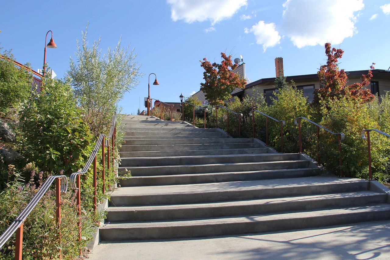 stairs  summer  traveling free photo