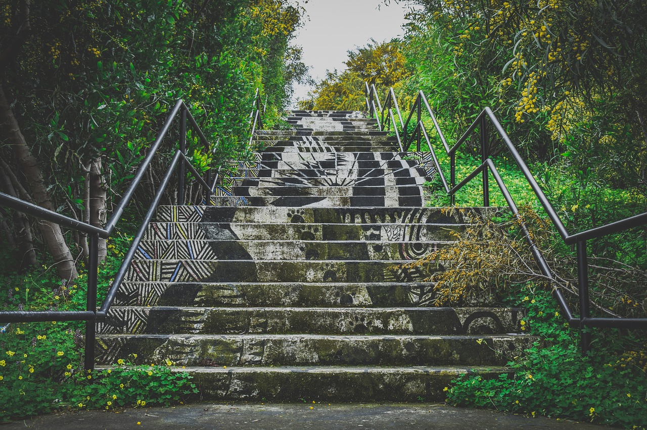 stairs  park  staircase free photo