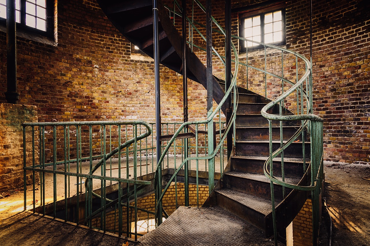 stairs  spiral staircase  tower free photo
