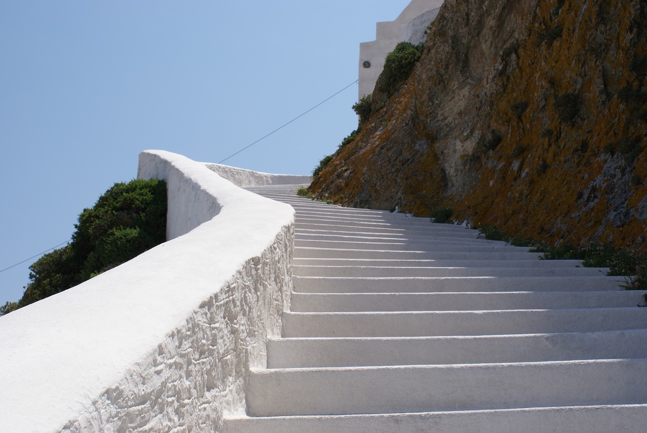 stairs  serifos  greece free photo