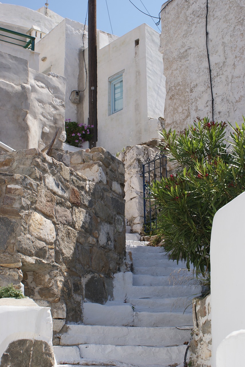 stairs  cyclades  greece free photo