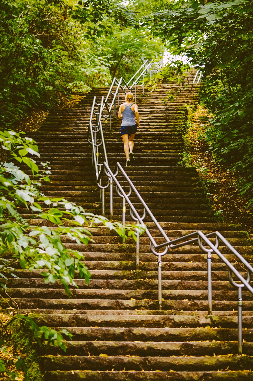 stairs  fitness  endurance free photo