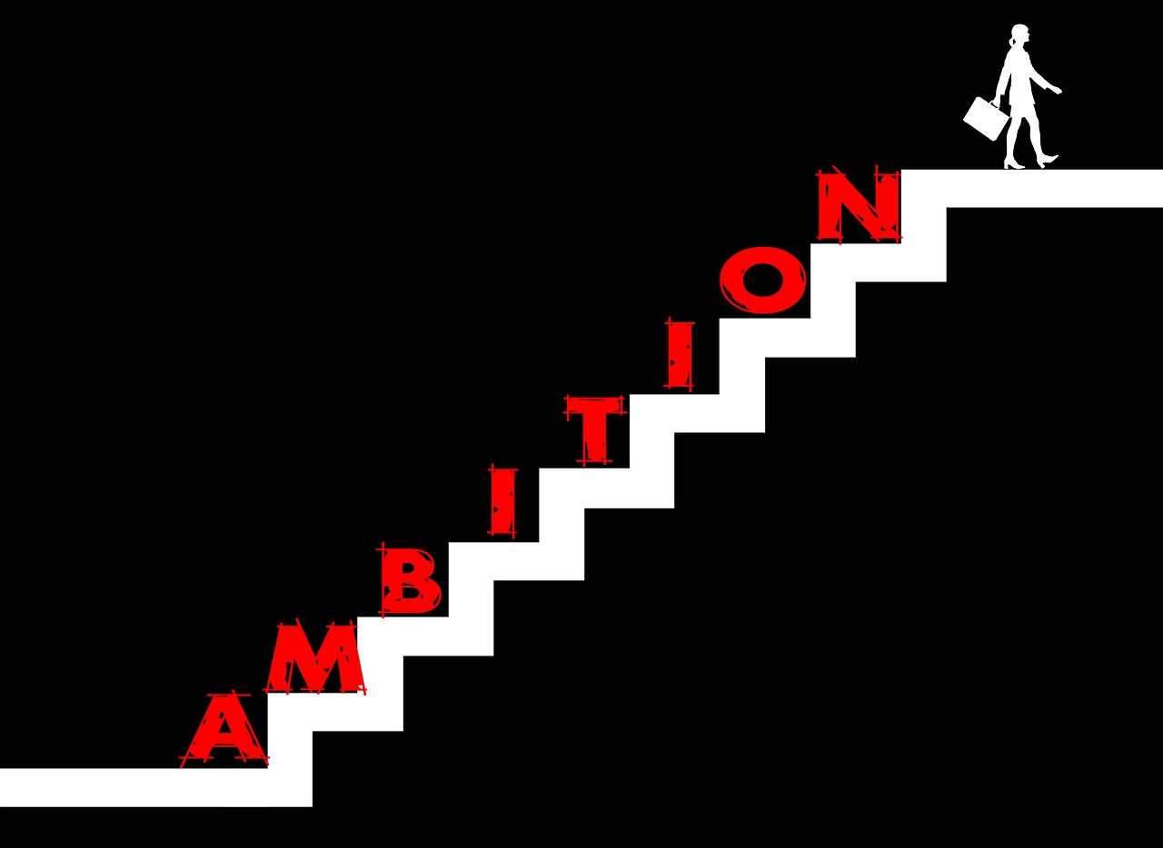stairs striving for success ambition free photo