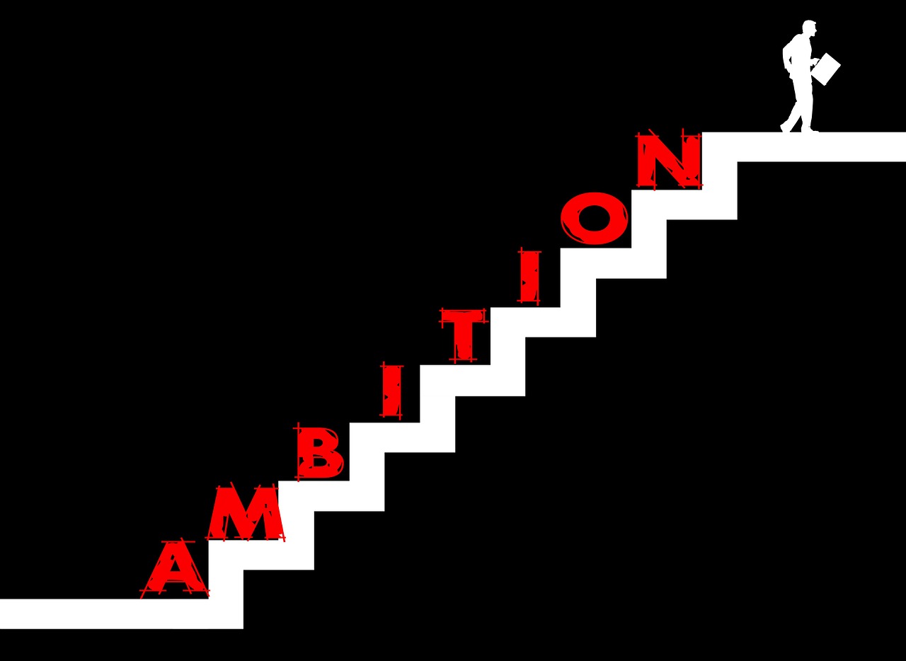 stairs striving for success ambition free photo