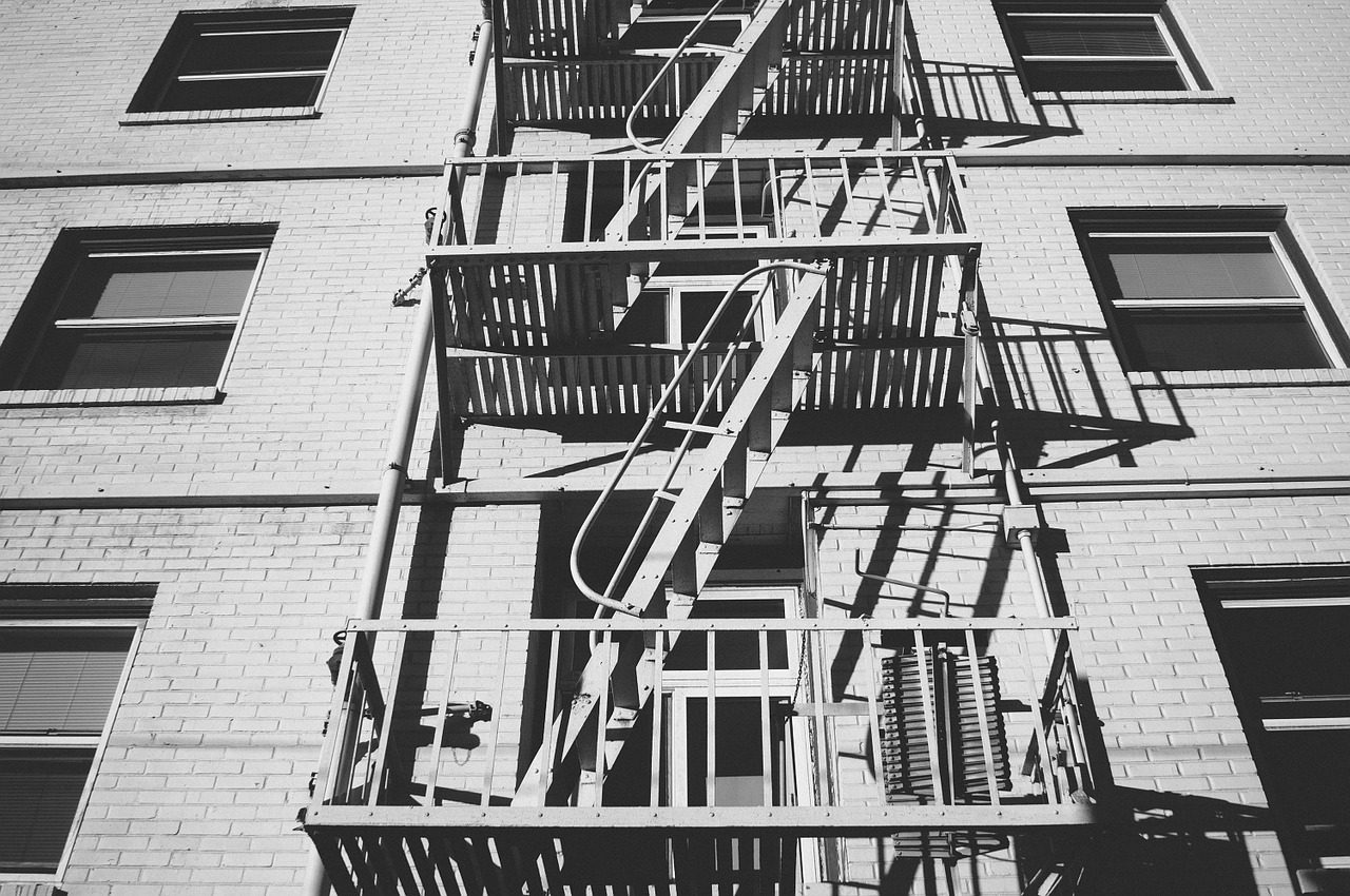 stairs exterior building free photo