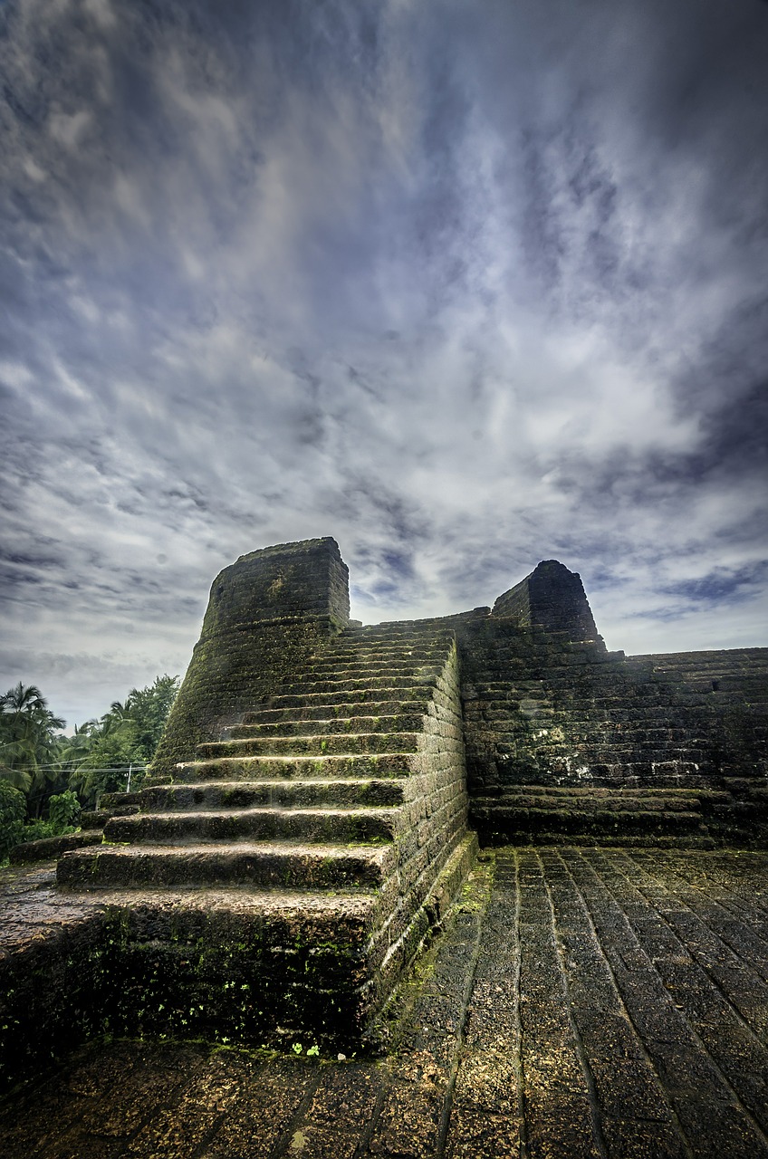 stairs moss old free photo