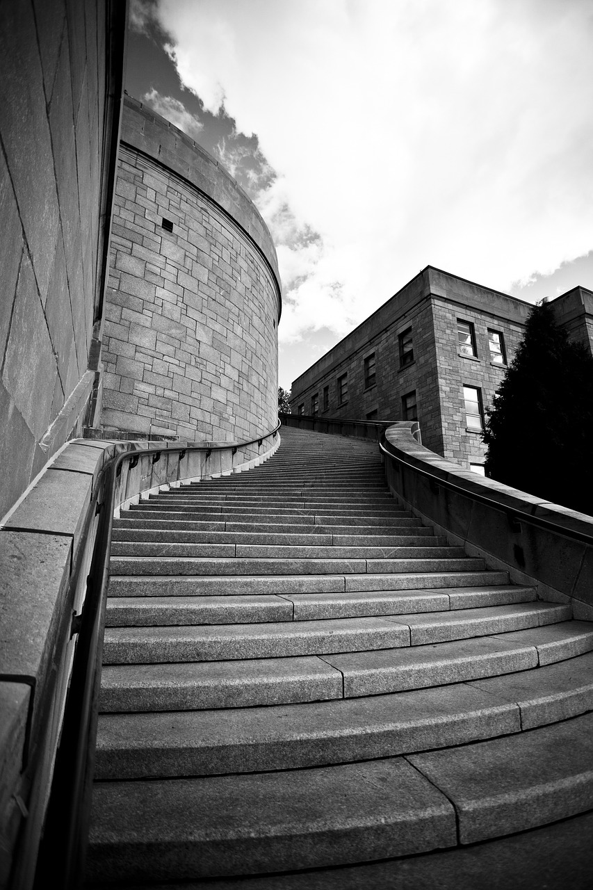 stairs architecture perspective free photo