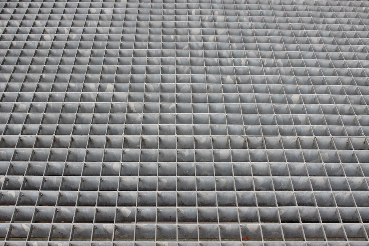 stairs grid metal free photo