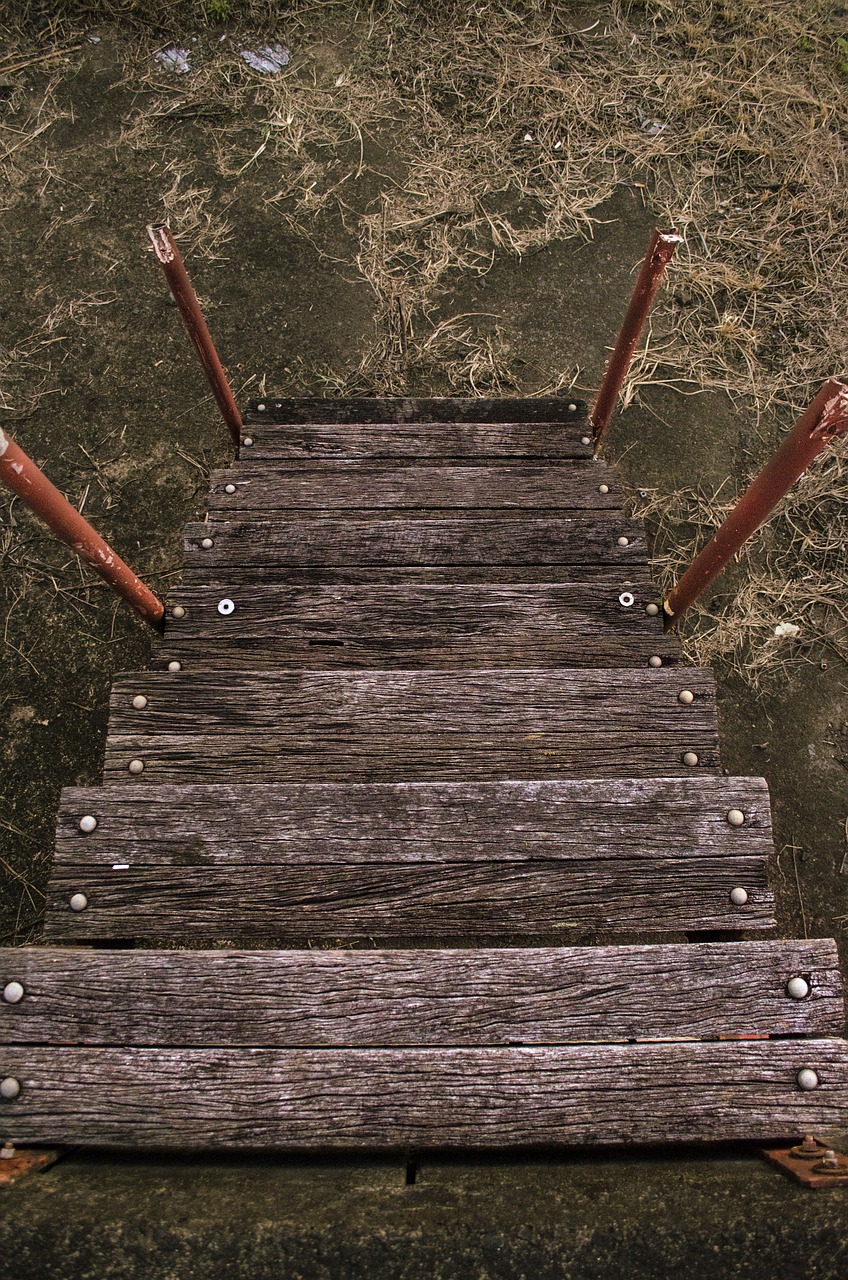 stairs old wood free photo