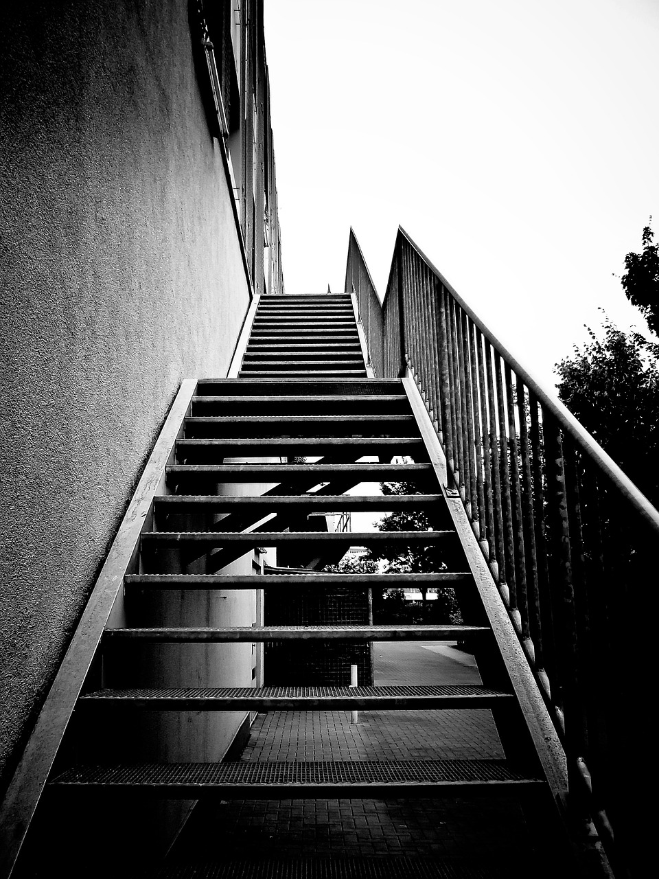 stairs metal gradually free photo