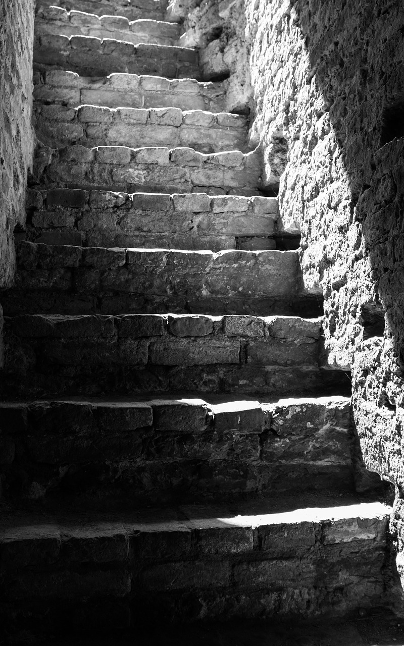 stairs light stone free photo