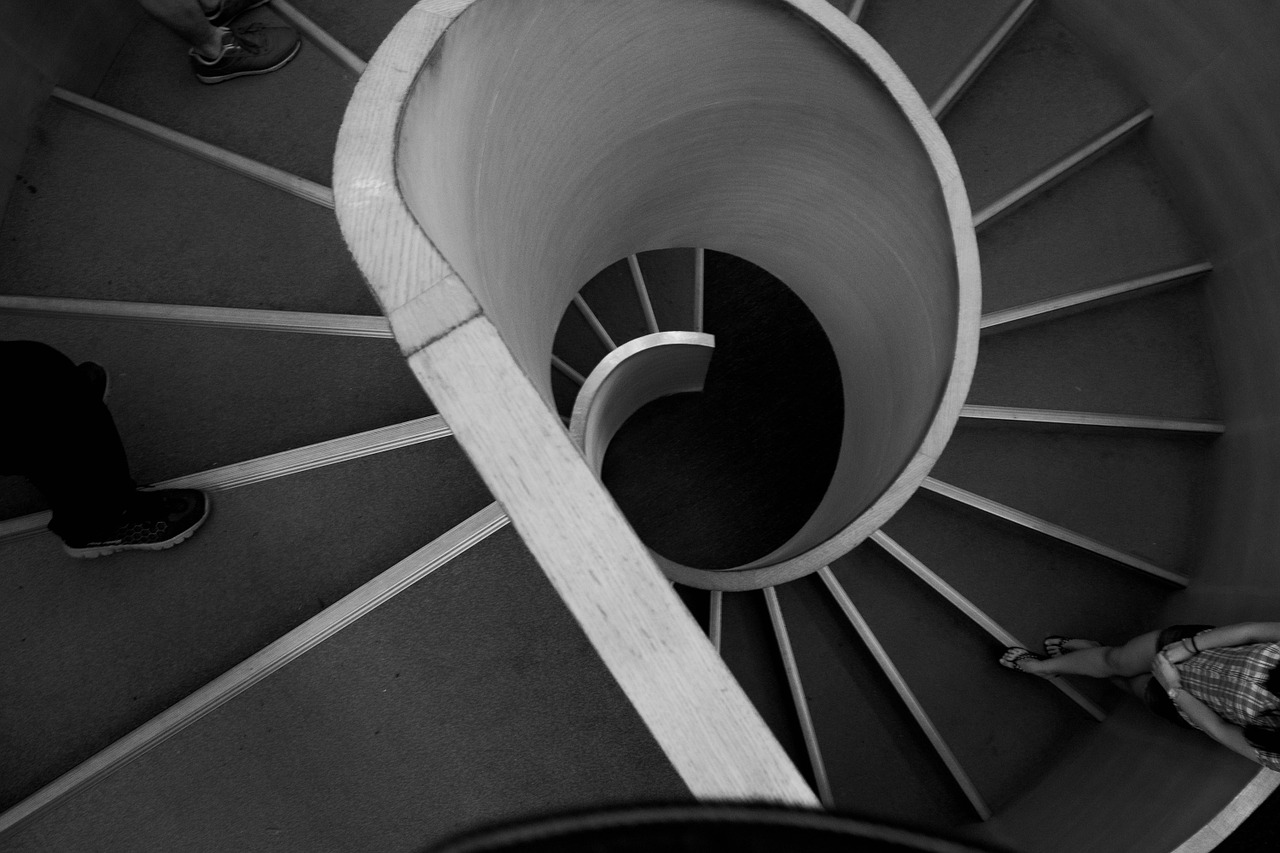 stairs spiral surround free photo